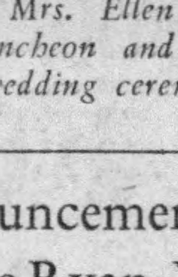 Wedding Announcement Sarah Wilbert